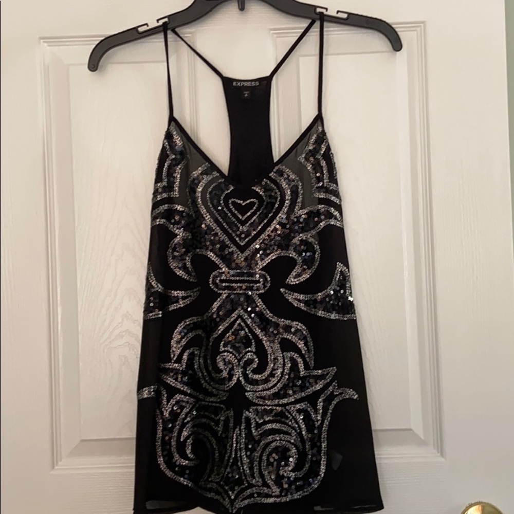 Express sequined top